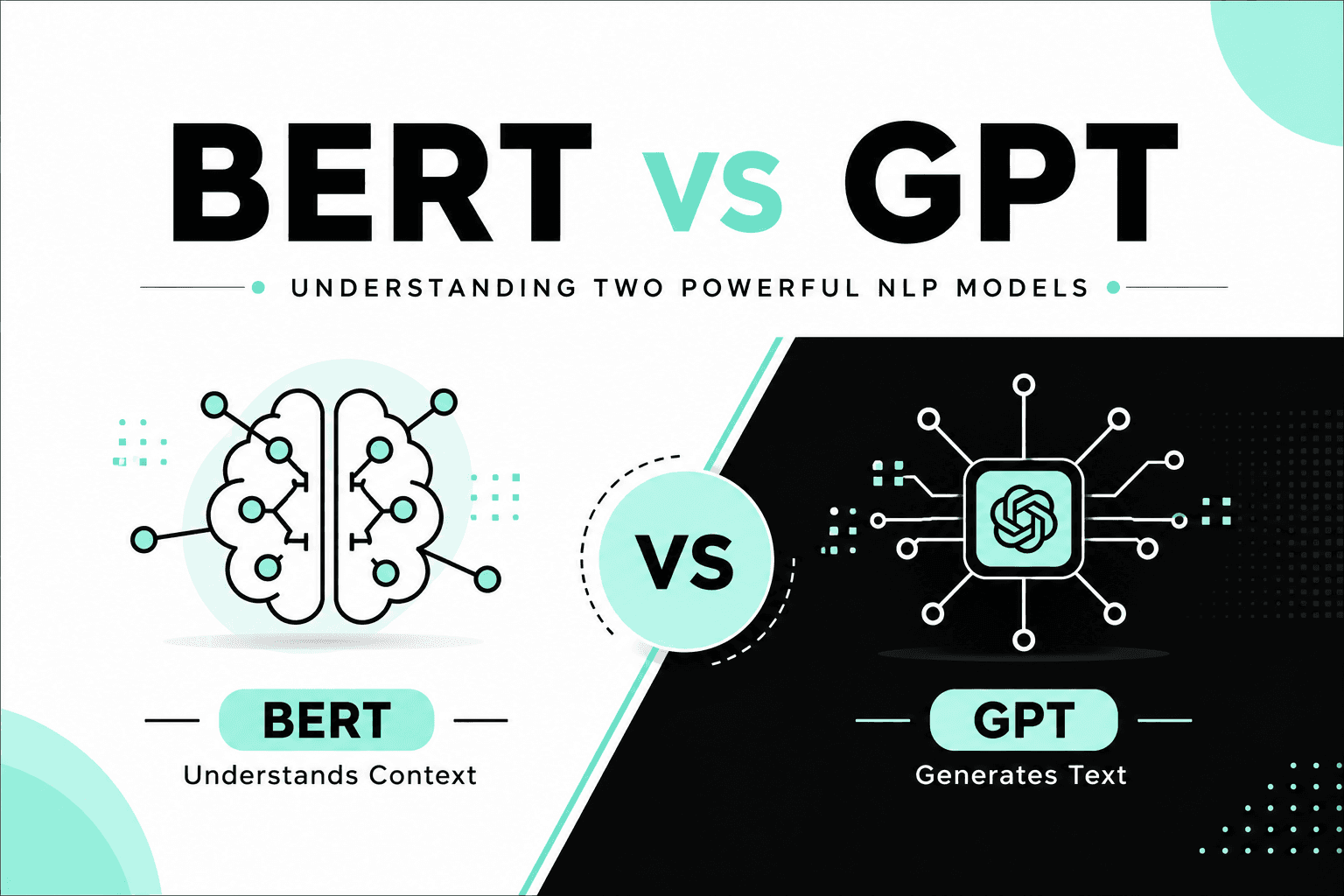 BERT vs GPT: What's the Difference? A Beginner-Friendly Guide with Real Examples